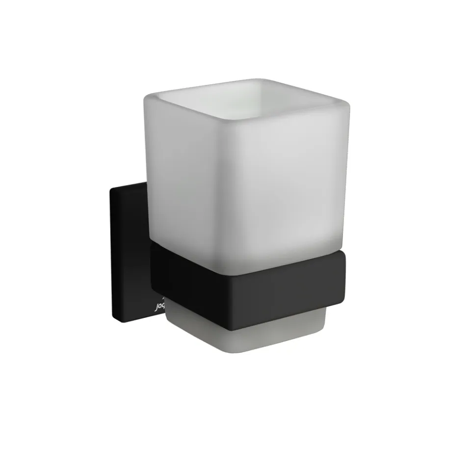 Стакан для зубных щеток Jaquar Kubix Prime AKP-BLM-35741P Черный матовый Стакан для зубных щеток Jaquar Kubix Prime AKP-BLM-35741P Черный матовый