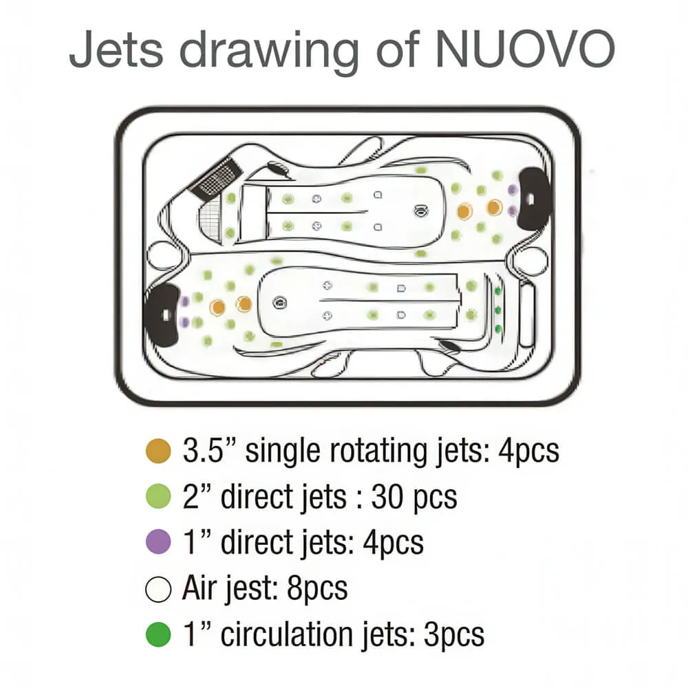 СПА бассейн Nuovo Spa JSP-WHT-SPANUOVO2S 2200x2200x900 мм СПА бассейн Nuovo Spa JSP-WHT-SPANUOVO2S 2200x2200x900 мм