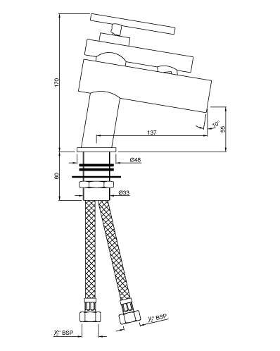 Смеситель для раковины Artize Confluence CNF-CHR-69011B Хром Смеситель для раковины Artize Confluence CNF-CHR-69011B Хром