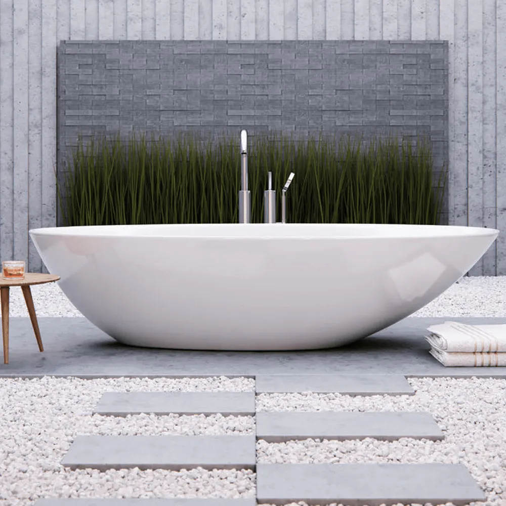 Отдельностоящая ванна Jaquar Eggy JBT-WHT-FSBTPB278X Акрил, Белая