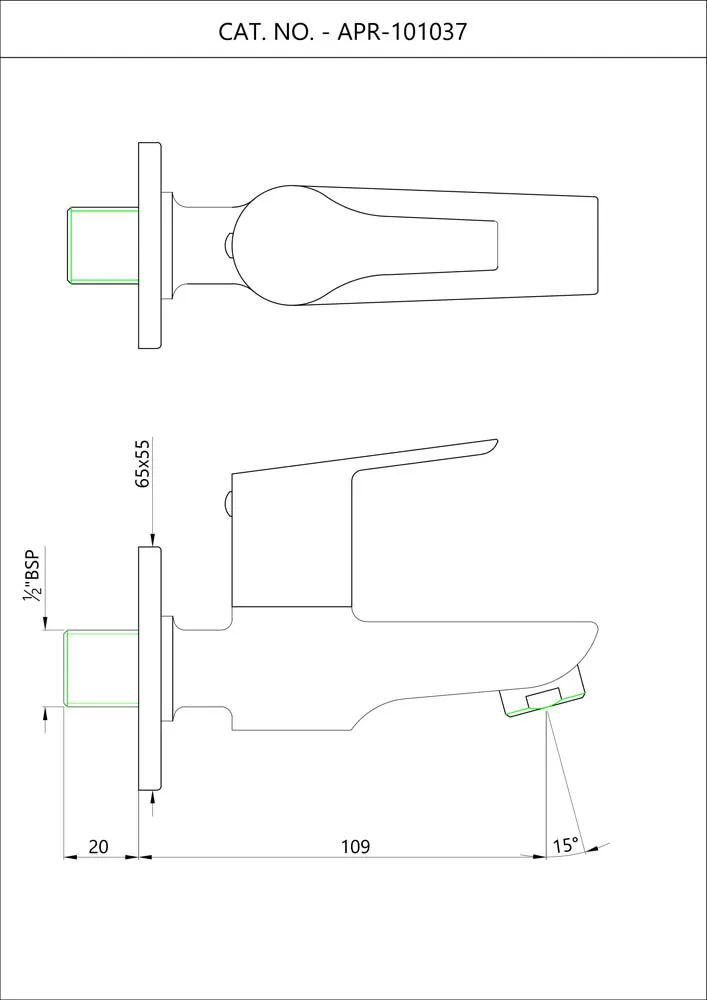 Кран для раковины Essco Aspire APR-CHR-101037 Хром