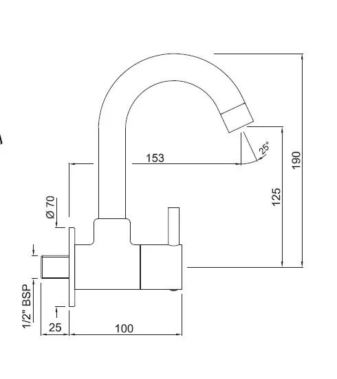 Кран Jaquar Florentine FLR-CHR-5347N Хром