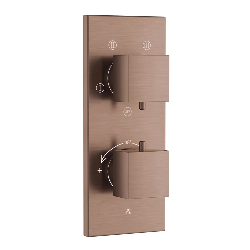 Смеситель для ванны встраиваемый Artize Thermatik-S THK-ACR-695N Античная медь