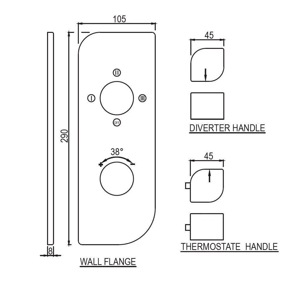 Смеситель для ванны встраиваемый Jaquar Alive ALI-CHR-85683K Хром