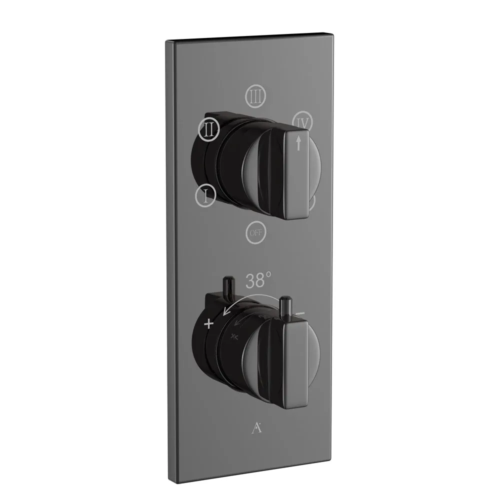 Смеситель для ванны встраиваемый Artize Thermatik-R THK-BCH-687N Черный хром