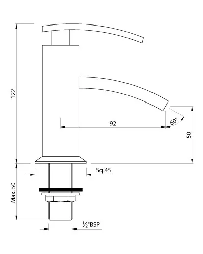 Кран Artize Xquisite XQU-CHR-43001 Хром