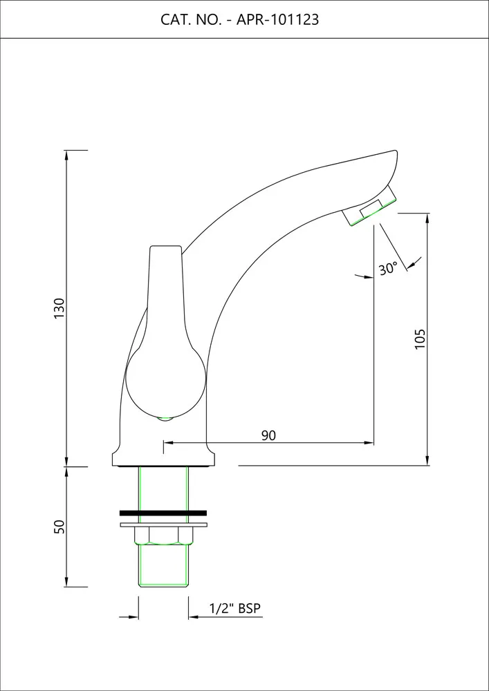 Кран для раковины Essco Aspire APR-CHR-101123 Хром