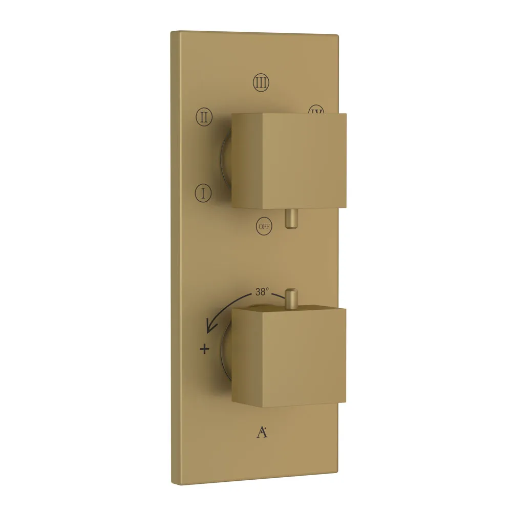 Смеситель для ванны встраиваемый Artize Thermatik-S THK-GMP-697N Матовое золото PVD Смеситель для ванны встраиваемый Artize Thermatik-S THK-GMP-697N Матовое золото PVD