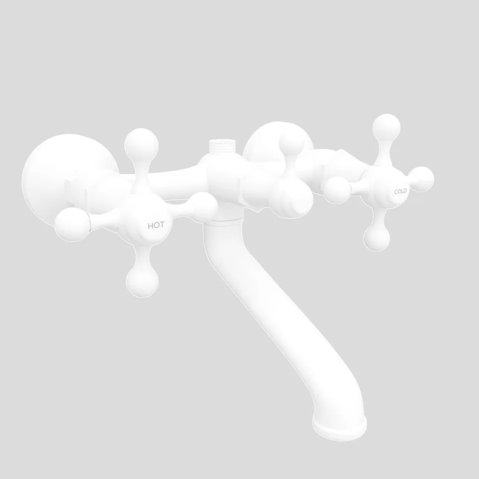 Смеситель для ванны внешний Jaquar Queens QQT-WHM-7217 Белый матовый