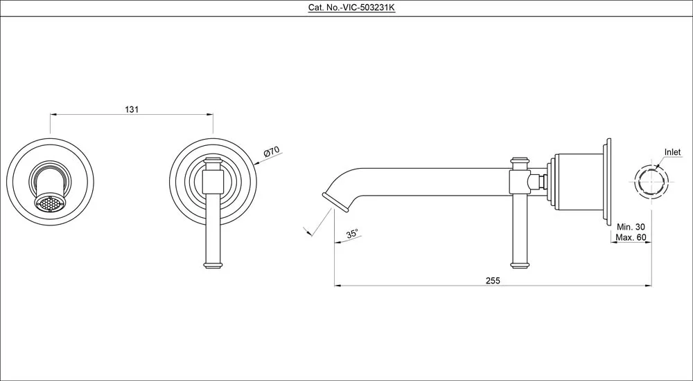 Смеситель для раковины Artize VIC VIC-CHR-503231K Хром