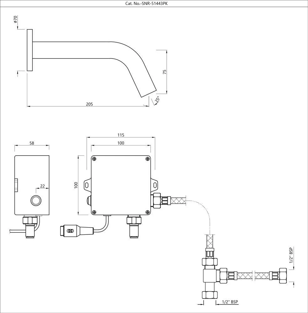 Смеситель для раковины Jaquar Sensor Taps SNR-ABR-51443PK Античная бронза Смеситель для раковины Jaquar Sensor Taps SNR-ABR-51443PK Античная бронза