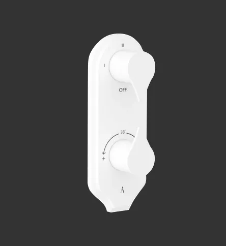 Смеситель для ванны встраиваемый Artize Tiaara TIA-WHM-73683N Белый матовый