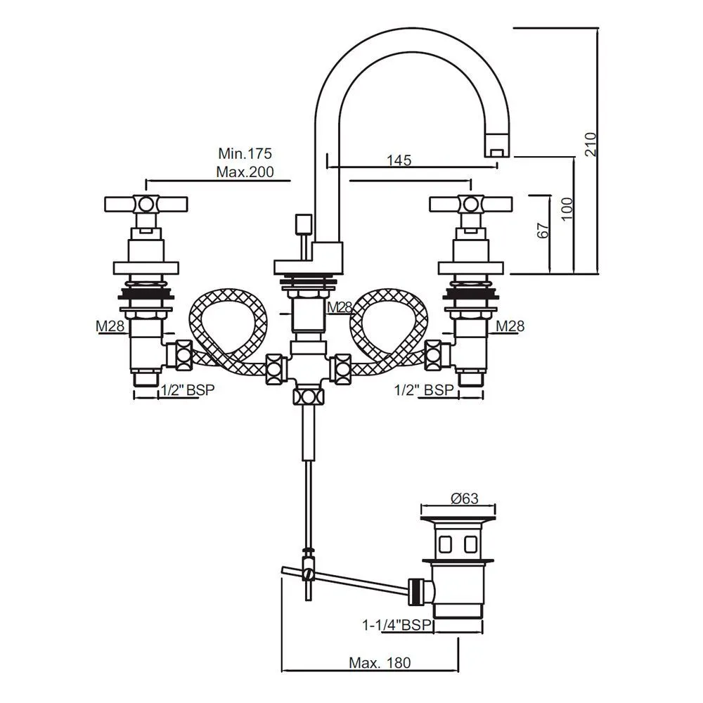 Смеситель для раковины Jaquar Solo SOL-CHR-6191 Хром Смеситель для раковины Jaquar Solo SOL-CHR-6191 Хром