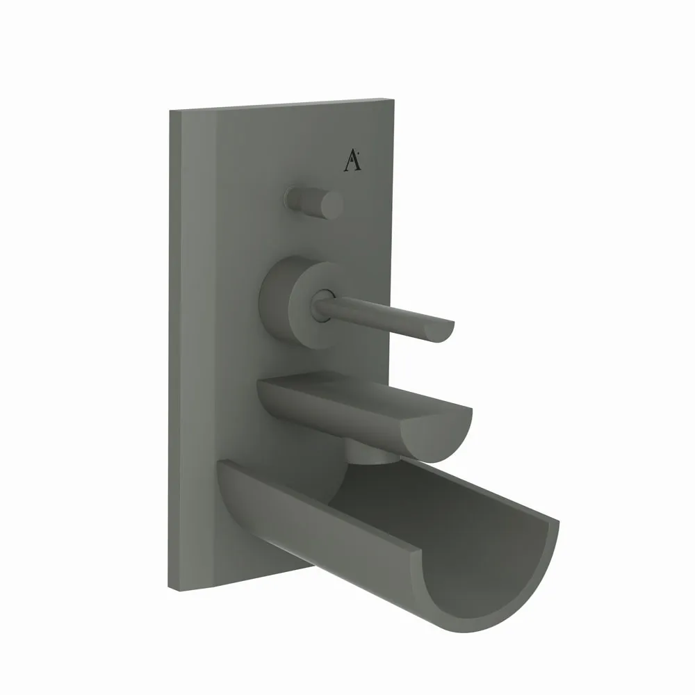 Смеситель для ванны встраиваемый Artize Confluence CNF-GRF-69065K Графит