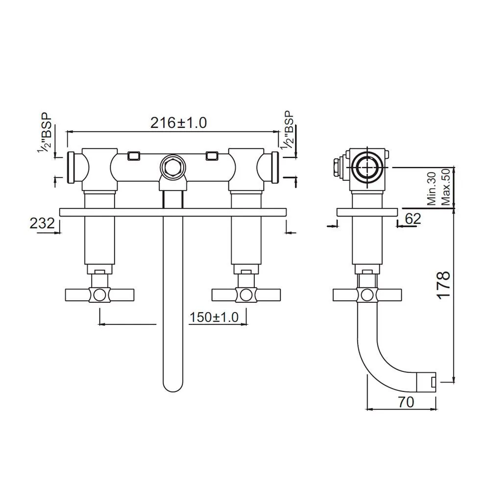 Смеситель для раковины Jaquar Solo SOL-CHR-6433 Хром