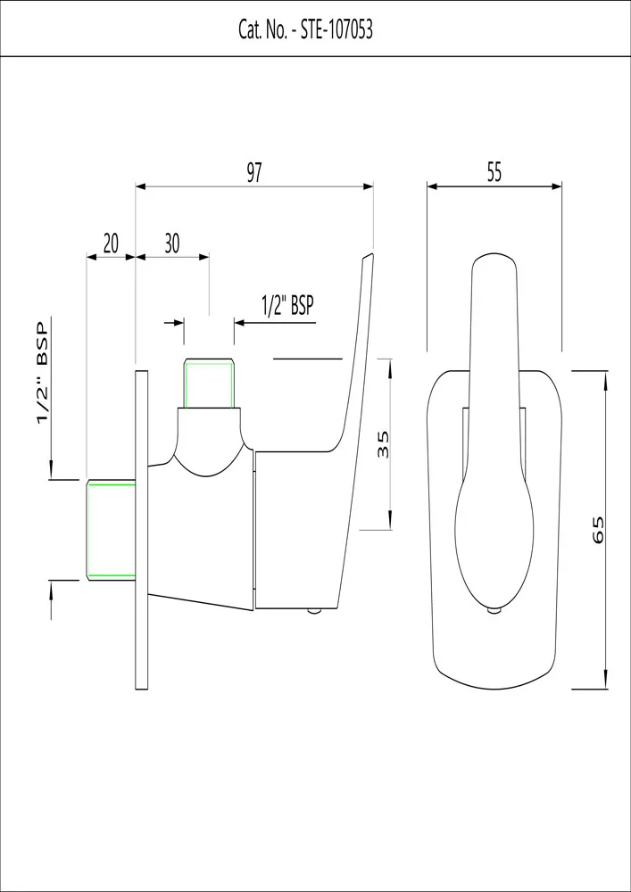Смеситель угловой с фланцем Essco Stella STE-CHR-107053 Хром Смеситель угловой с фланцем Essco Stella STE-CHR-107053 Хром