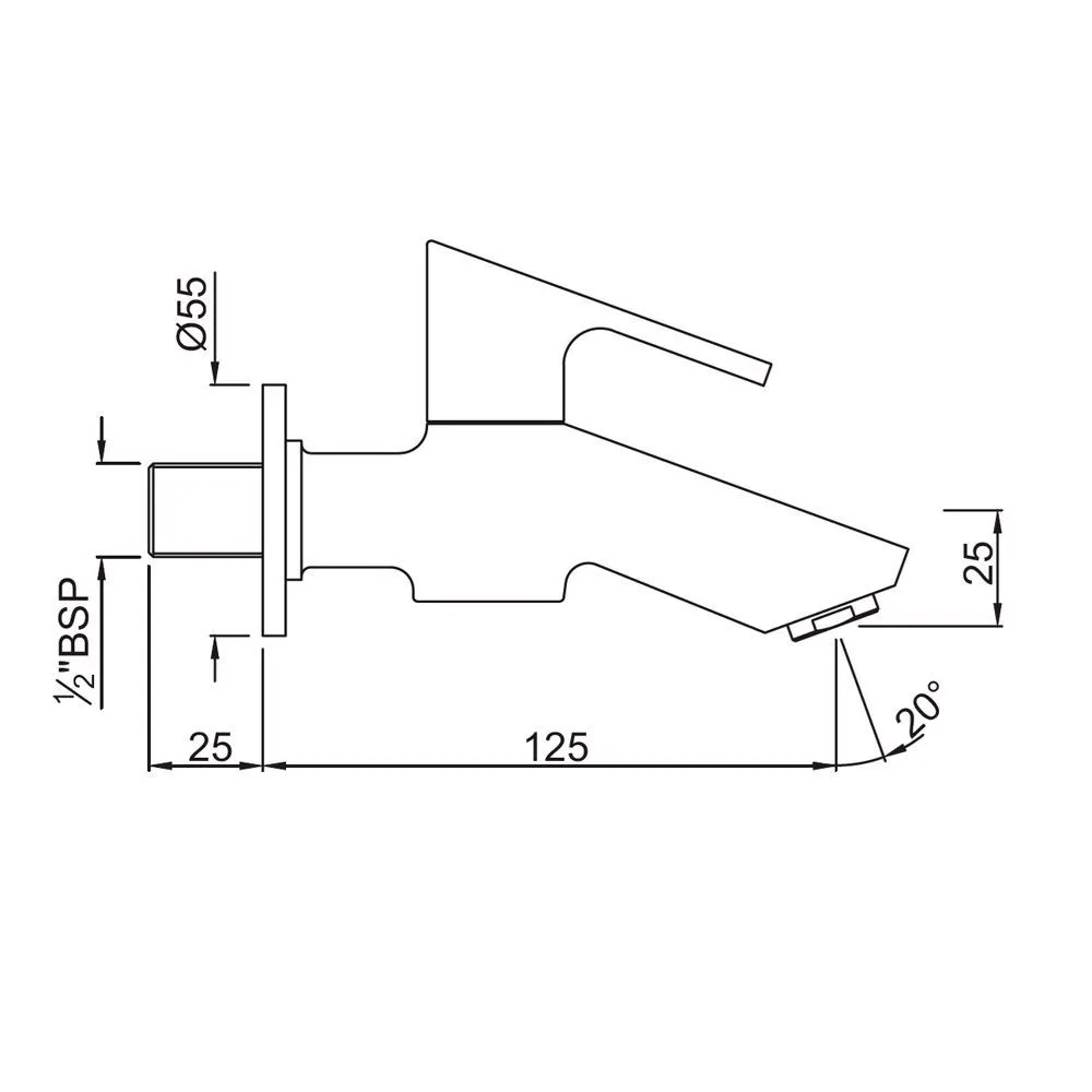 Кран Jaquar Lyric LYR-CHR-38037 Хром