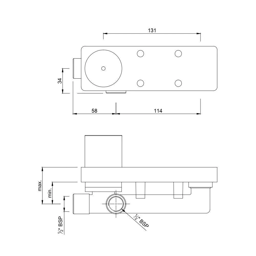 Встраиваемая часть однорычажн. смесителя для раковины Jaquar ALD-CHR-235N