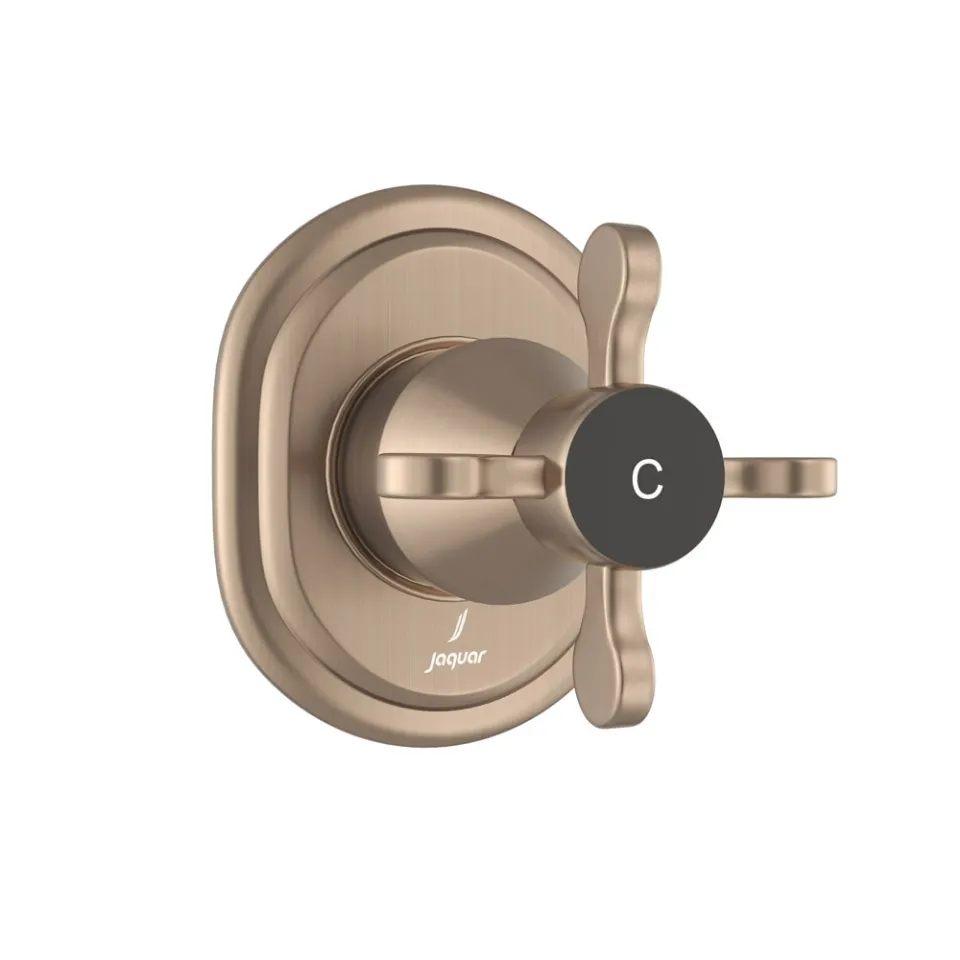 Кран запорный встраиваемый Jaquar Queens Prime QQP-GDS-7089PM Золотая пыль