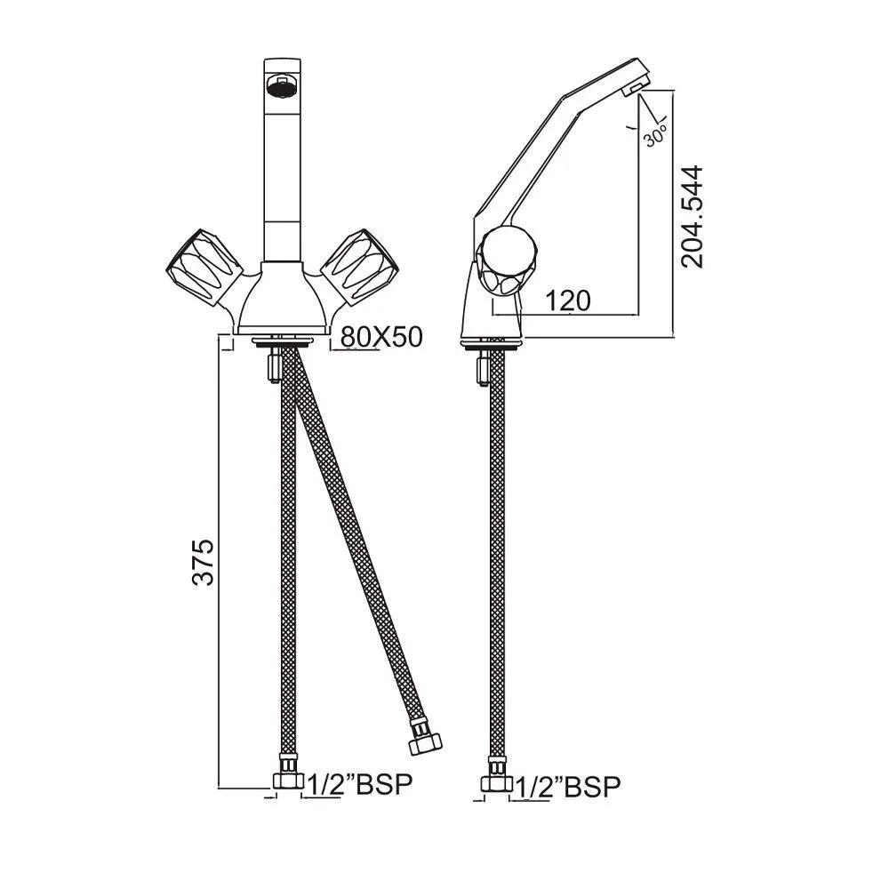 Смеситель для раковины Jaquar Continental CON-CHR-319KNB Хром