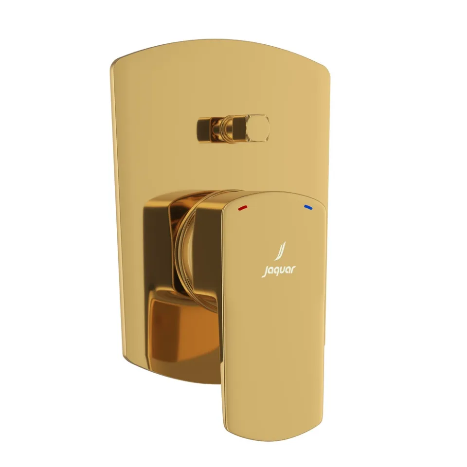 Смеситель для душа внешний Jaquar Kubix Prime KUP-GBP-35079NKPM Глянцевое золото PVD