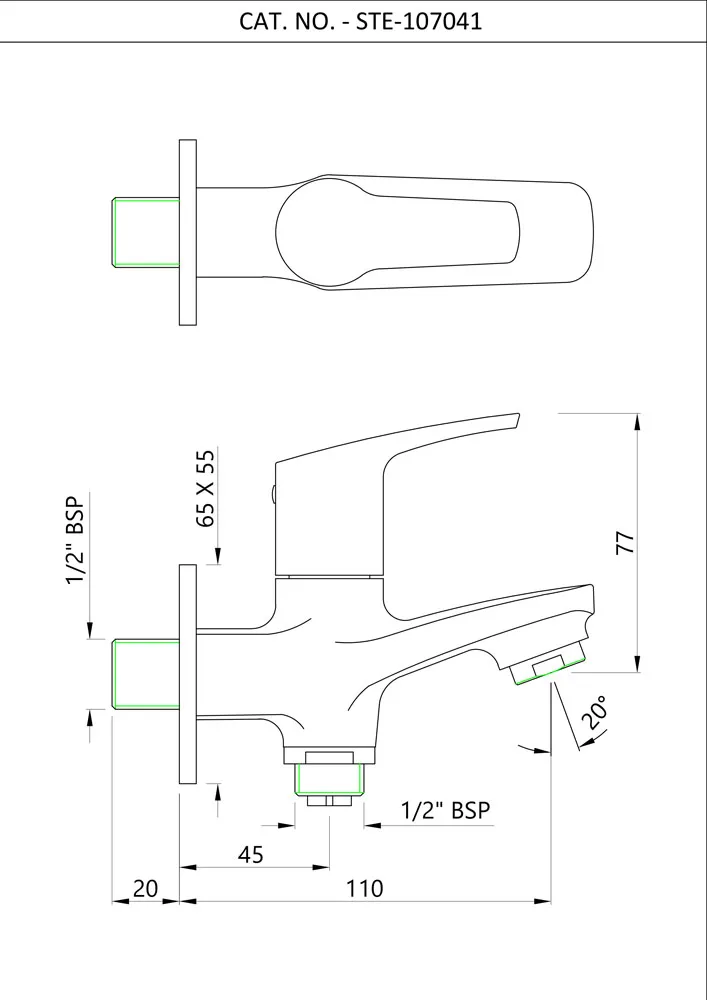 Двухходовой смесители с фланцем Essco Stella STE-CHR-107041 Хром Двухходовой смесители с фланцем Essco Stella STE-CHR-107041 Хром