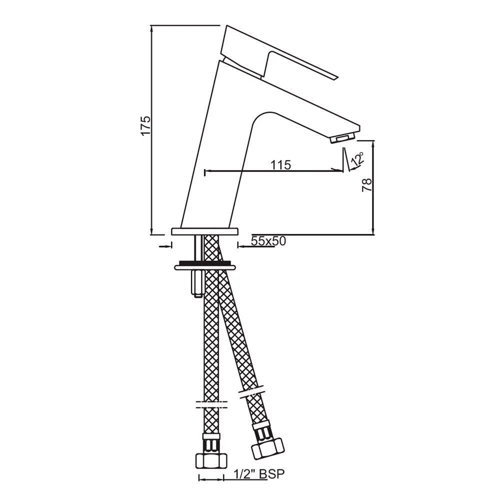 Смеситель для раковины Jaquar Lyric LYR-CHR-38001B Хром
