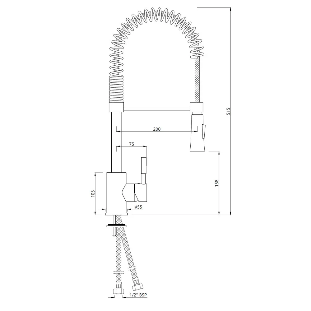 Смеситель для кухни Artize Flo2 AKF-CHR-77157B Хром Смеситель для кухни Artize Flo2 AKF-CHR-77157B Хром