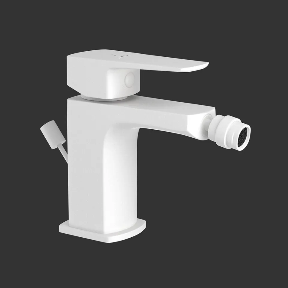 Смеситель для биде Jaquar Kubix Prime KUP-WHM-35213BPM Белый матовый