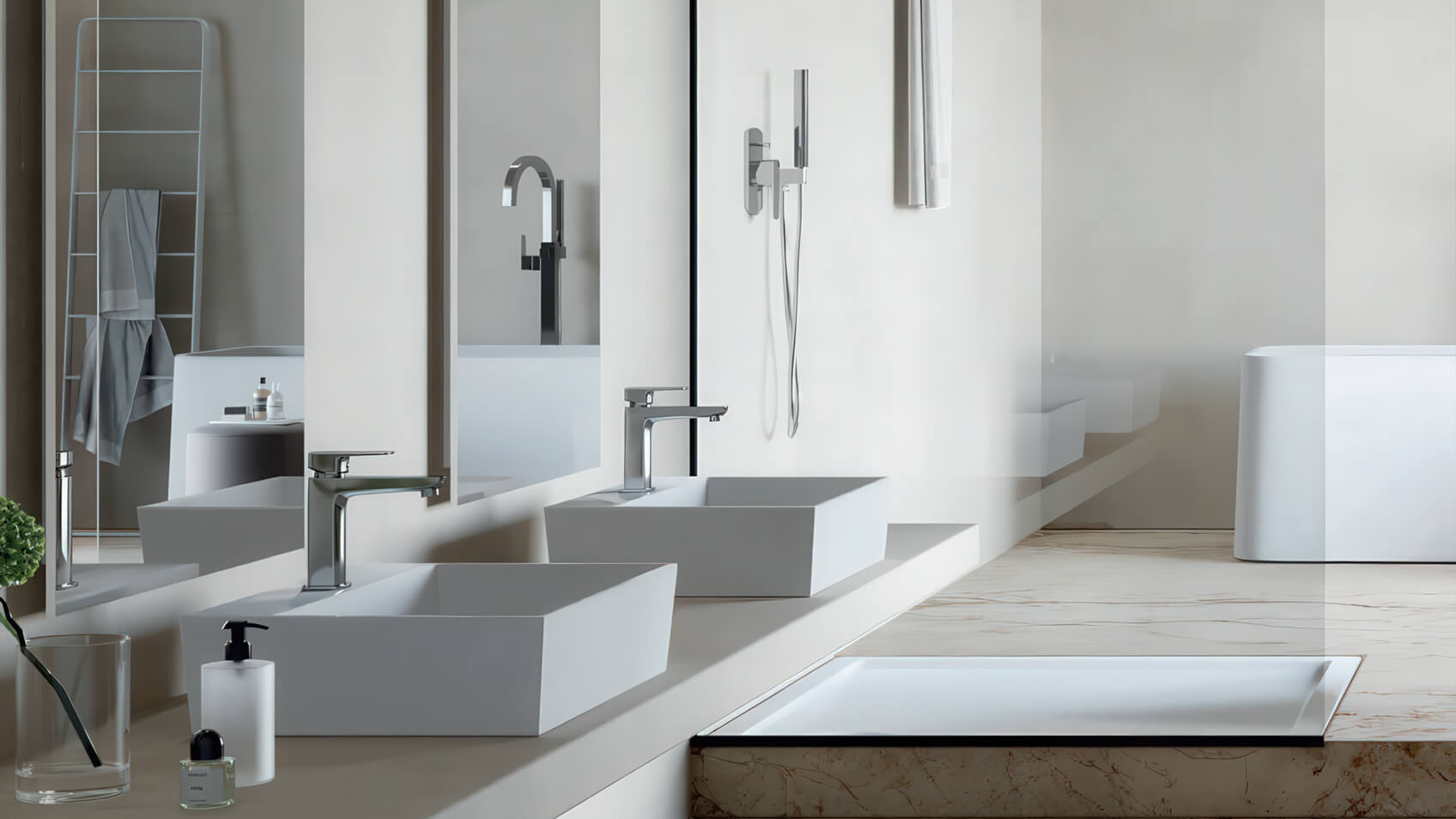 Современная ванная комната от Jaquar Kubix Prime