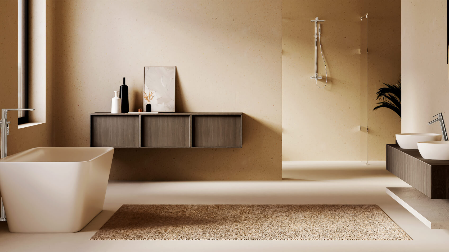 Современная ванная комната от Jaquar Lyric